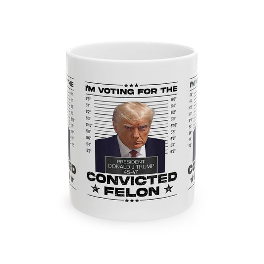 Trump Mug Shot Ceramic Coffee Mug, (11oz, 15oz)