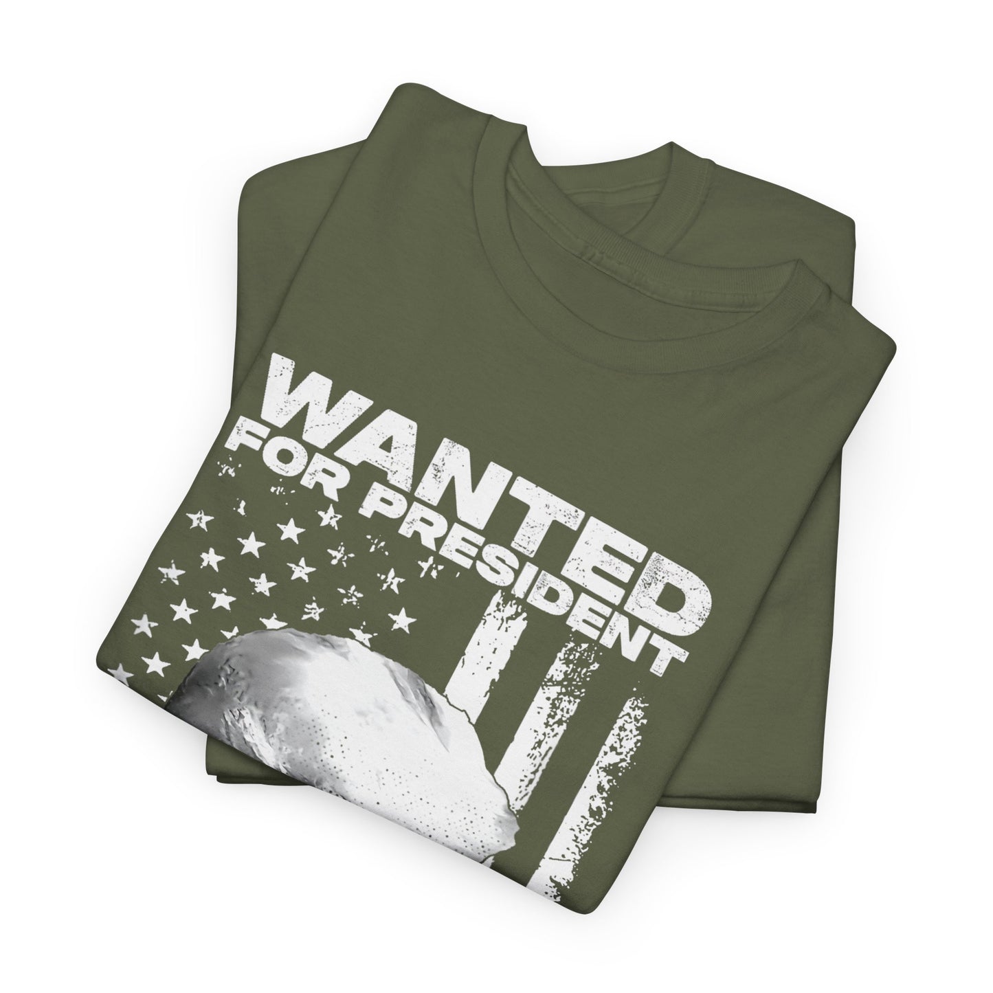 TRUMP Wanted For President 2024 Unisex Heavy Cotton Tee