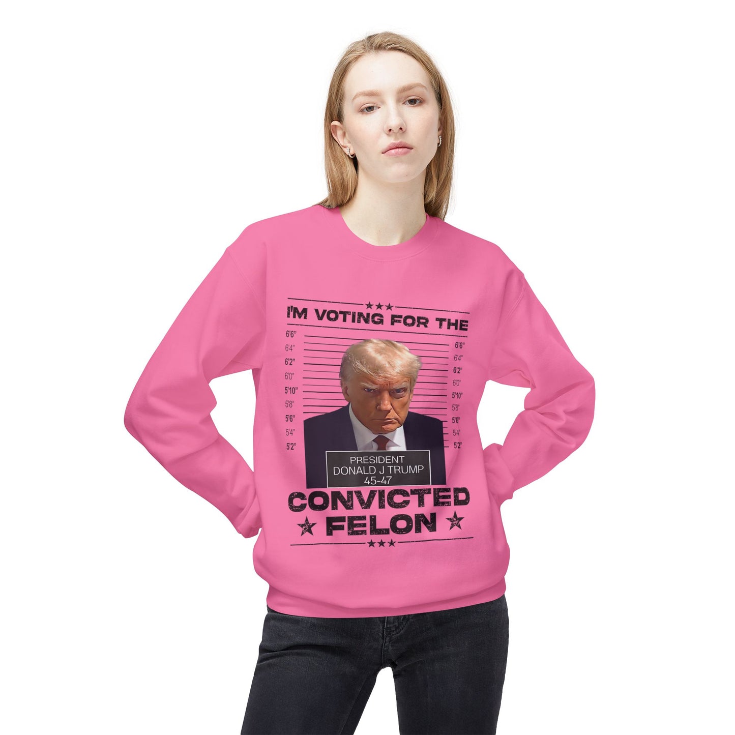 I'm Voting for the Convicted Felon -Unisex Softstyle Sweatshirt