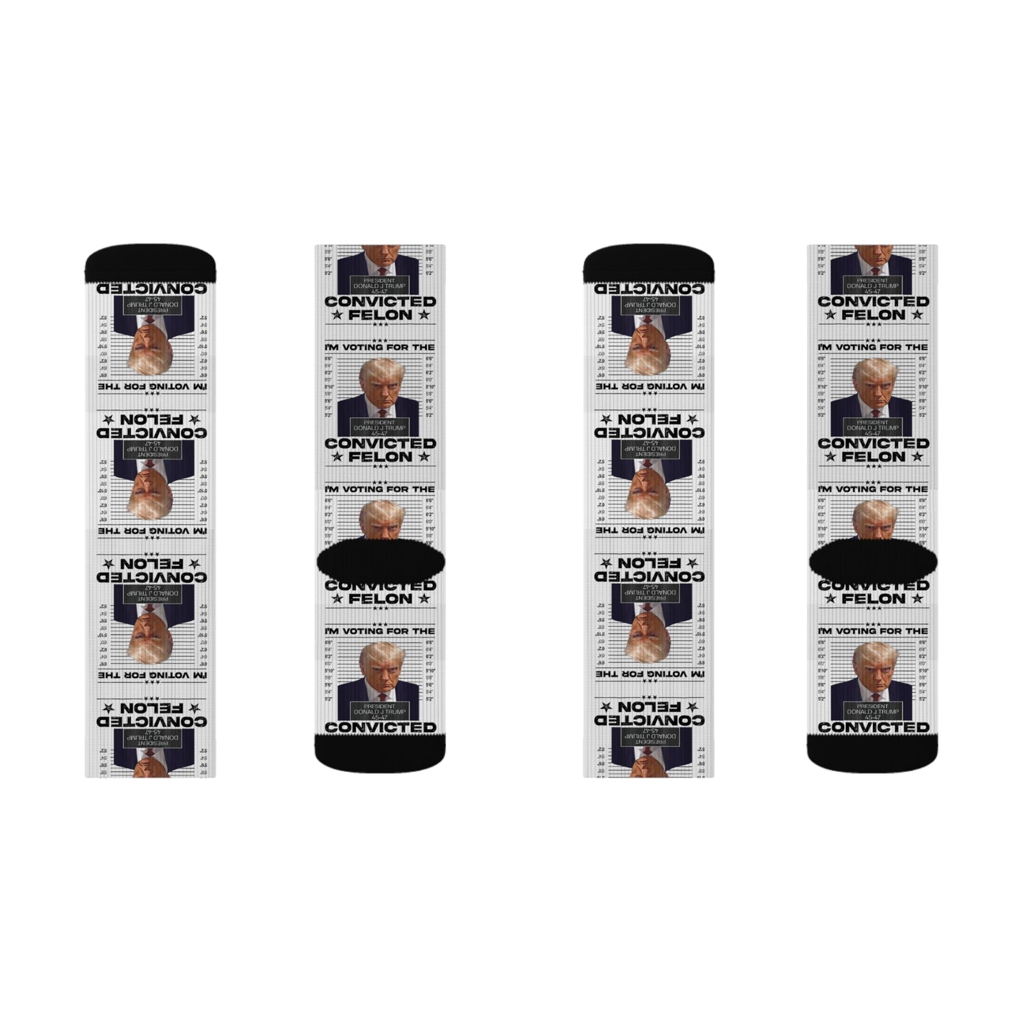 Trump Mug Shot Socks