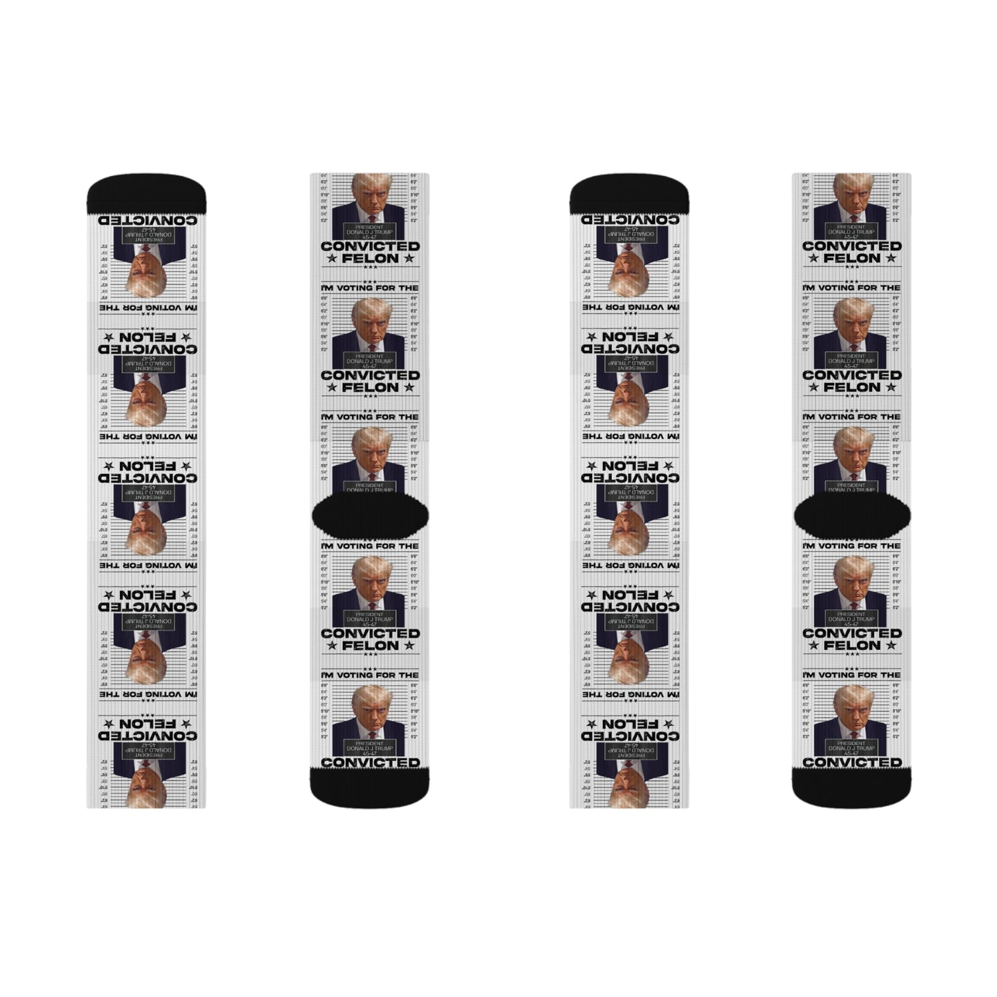 Trump Mug Shot Socks