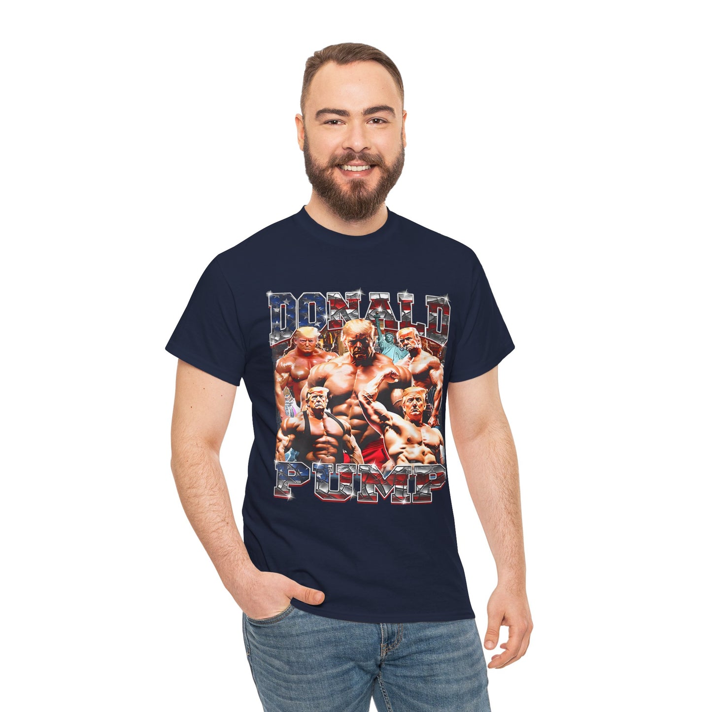 TRUMP 2024 Body builder Unisex Heavy Cotton Tee