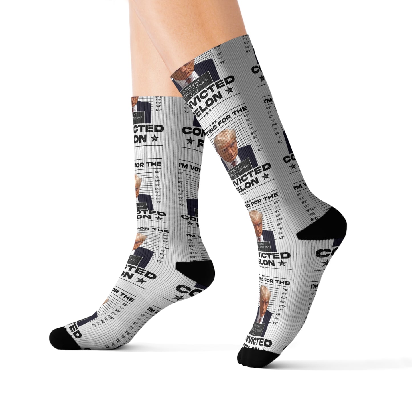 Trump Mug Shot Socks